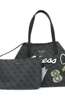 Shopper bag + organiser VIKKY Guess charcoal